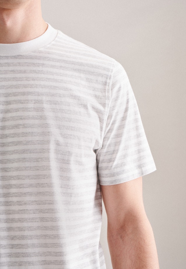 Ronde Hals T-Shirt in Grijs |  Seidensticker Onlineshop