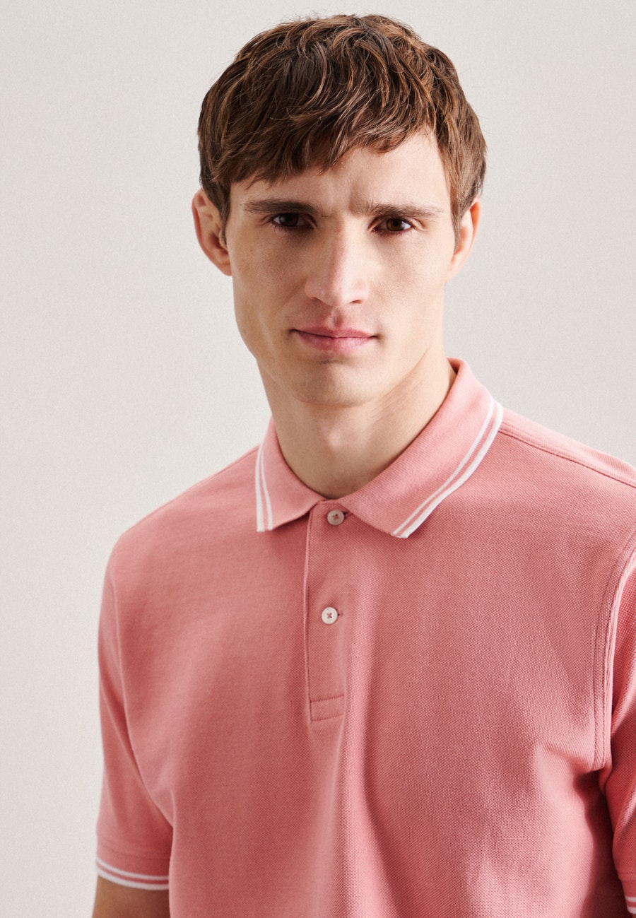 Kragen Polo-Shirt in Rosa/Pink |  Seidensticker Onlineshop