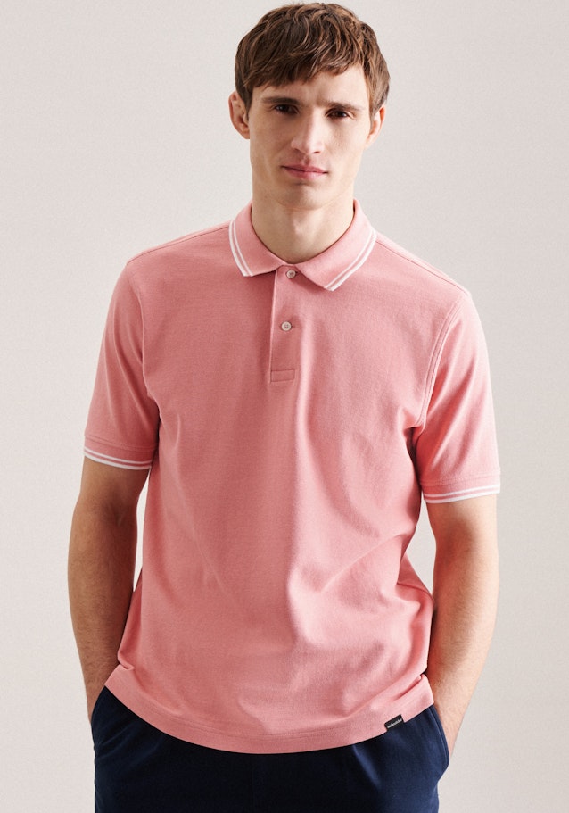 Gerader Schnitt (Normal-Fit) Polo Uni in Rose Fuchsia | Seidensticker Onlineshop