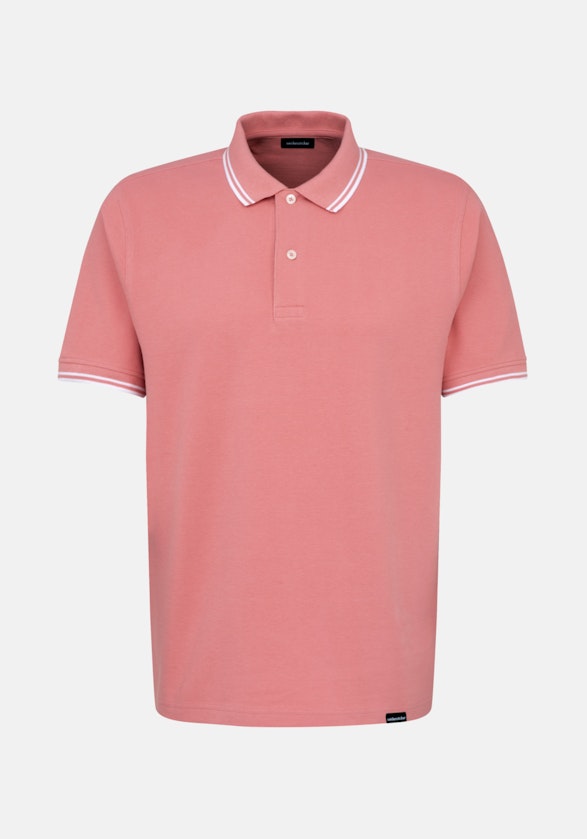 Kragen Polo-Shirt Gerader Schnitt (Normal-Fit) in Rosa/Pink |  Seidensticker Onlineshop