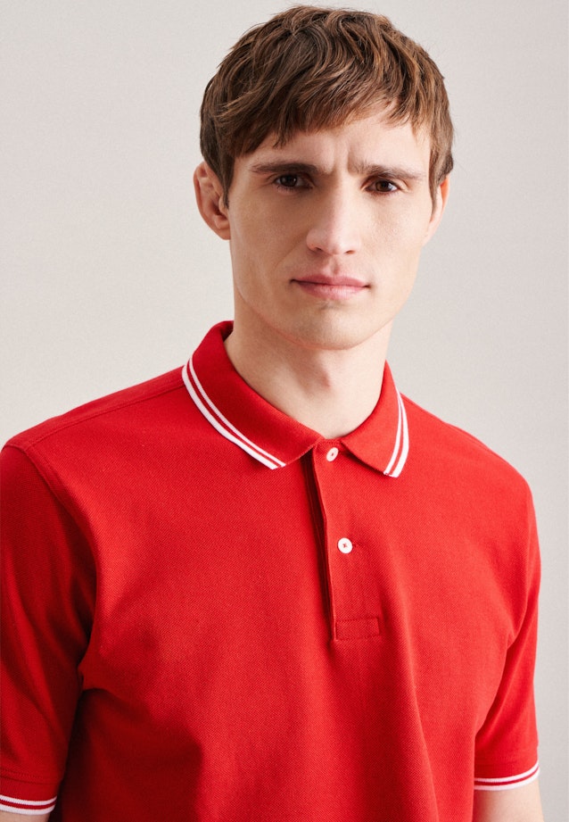 Collar Polo-Shirt in Red |  Seidensticker Onlineshop