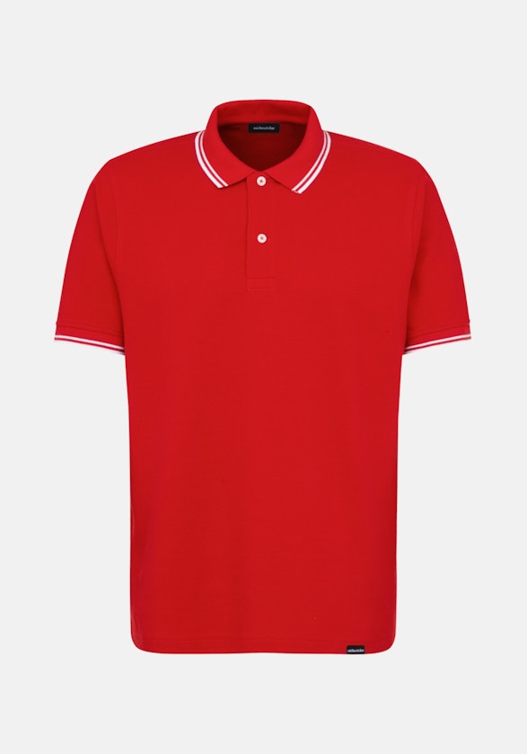 Kraag Polo-Shirt in Rood |  Seidensticker Onlineshop