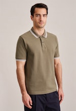 Kragen Polo-Shirt Gerader Schnitt (Normal-Fit) in Grün |  Seidensticker Onlineshop