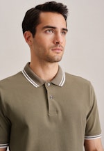 Kragen Polo-Shirt Gerader Schnitt (Normal-Fit) in Grün |  Seidensticker Onlineshop