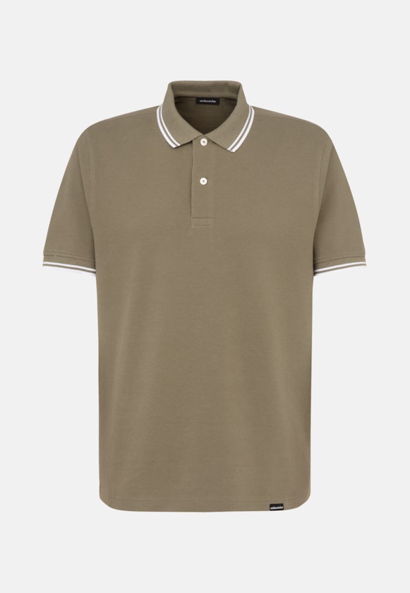 Kragen Polo-Shirt Gerader Schnitt (Normal-Fit) in Grün |  Seidensticker Onlineshop