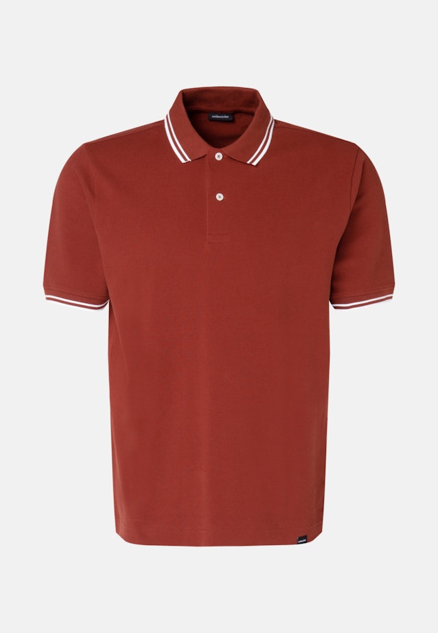 Kraag Polo-Shirt in Oranje |  Seidensticker Onlineshop