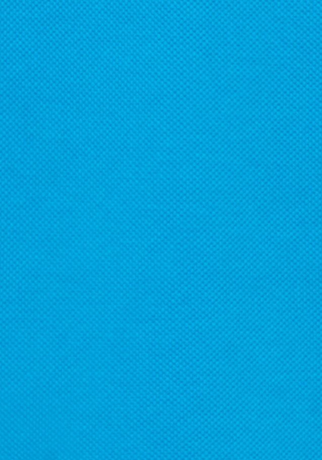 Gerader Schnitt (Normal-Fit) Polo-Shirt Uni in Türkis | Seidensticker Onlineshop