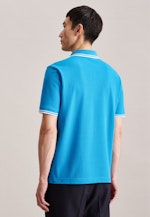 Collar Polo-Shirt in Turquoise |  Seidensticker Onlineshop