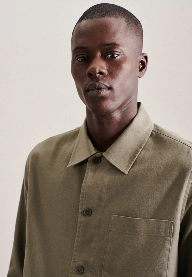 Gerader Schnitt (Normal-Fit) Jacket in Green |  Seidensticker Onlineshop
