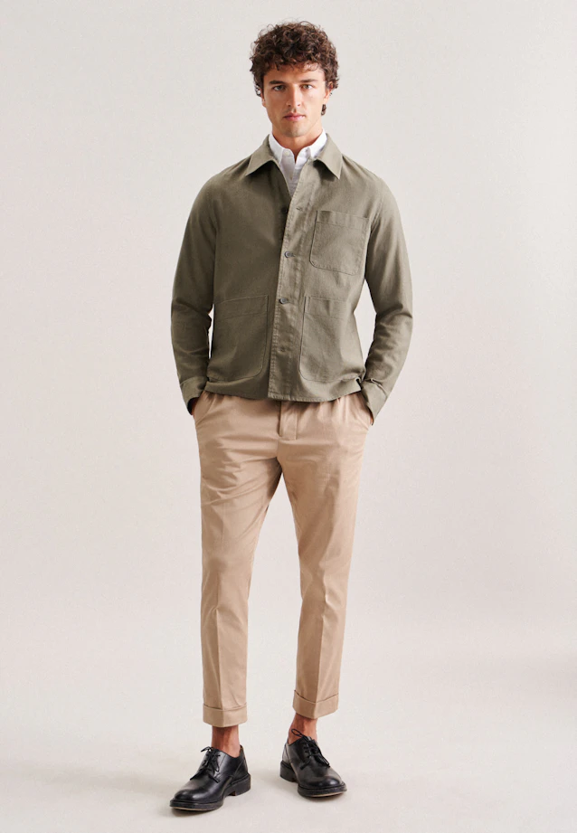 Gerader Schnitt (Normal-Fit) Jacket in Green |  Seidensticker Onlineshop