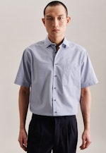 Regular Business Hemd Karo in Dunkelblau |  Seidensticker Onlineshop