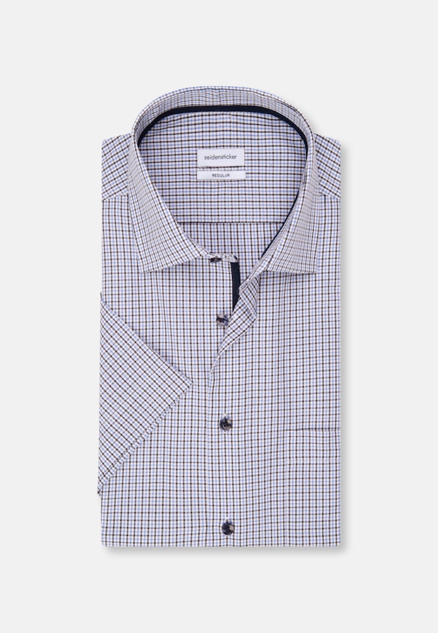 Regular Business Hemd Karo in Dunkelblau |  Seidensticker Onlineshop