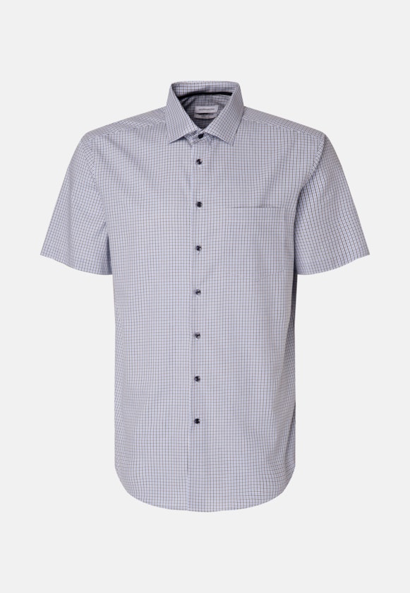 Regular Business Hemd Karo in Dunkelblau |  Seidensticker Onlineshop