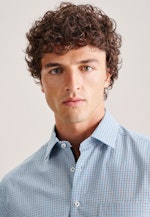 Regular Business Hemd Karo in Türkis |  Seidensticker Onlineshop