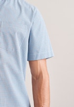 Regular Business Hemd Karo in Türkis |  Seidensticker Onlineshop