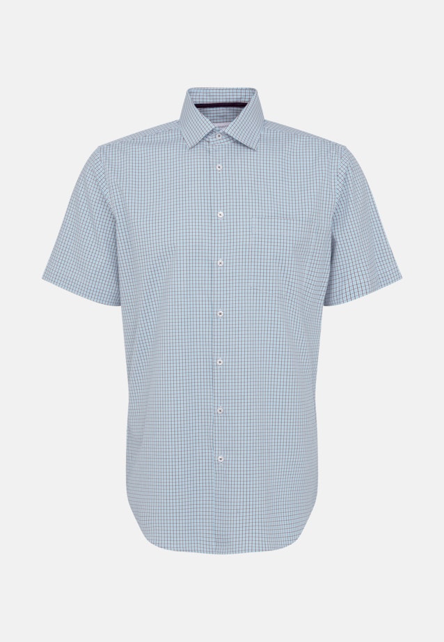 Regular Business Hemd Karo in Türkis |  Seidensticker Onlineshop