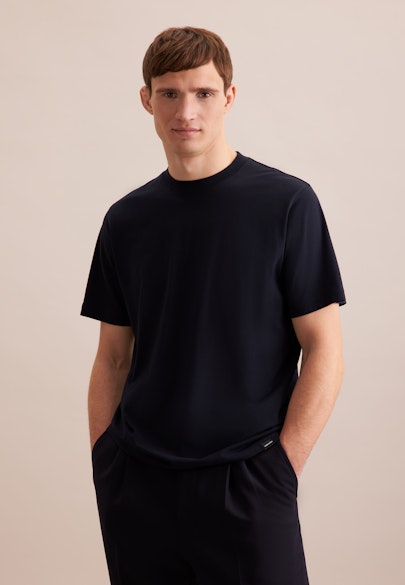 T-shirt Uni in Dark Blue |  Seidensticker Onlineshop