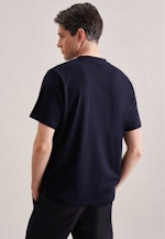 Rundhals T-Shirt Regular in Navy |  Seidensticker Onlineshop