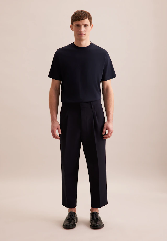 T-Shirt Uni in Dunkelblau |  Seidensticker Onlineshop