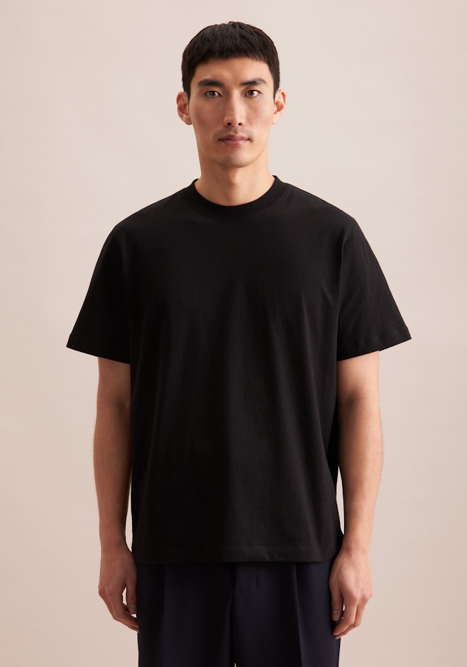 T-Shirt Uni in Schwarz | Seidensticker Onlineshop
