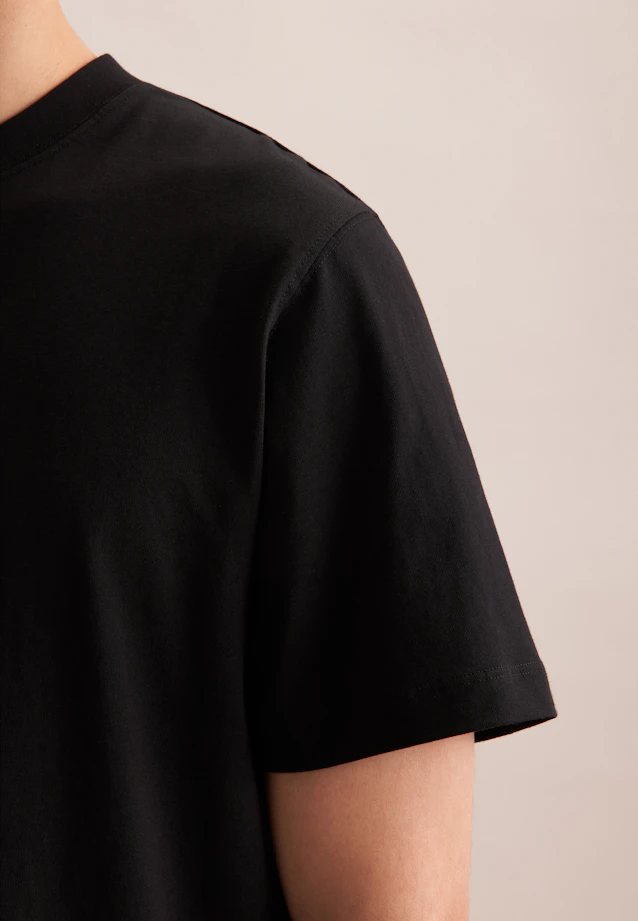 T-Shirt Uni in Schwarz |  Seidensticker Onlineshop