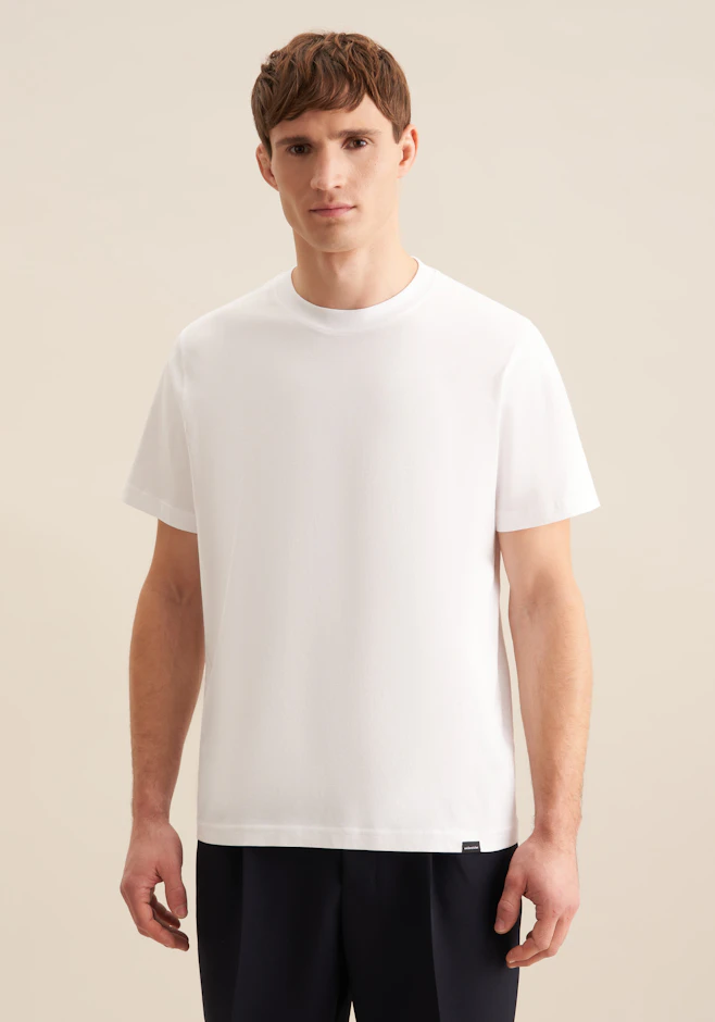T-Shirt Uni in Weiß | Seidensticker Onlineshop