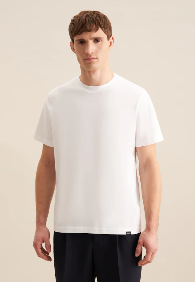 T-Shirt Uni in Weiß |  Seidensticker Onlineshop