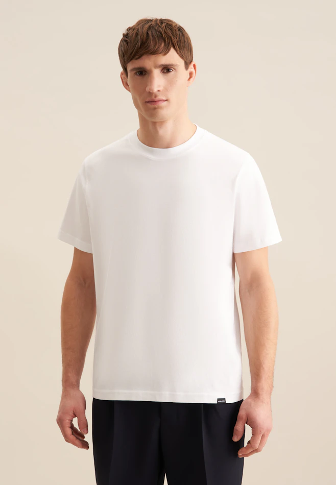 T-Shirt Uni in Weiß | Seidensticker Onlineshop
