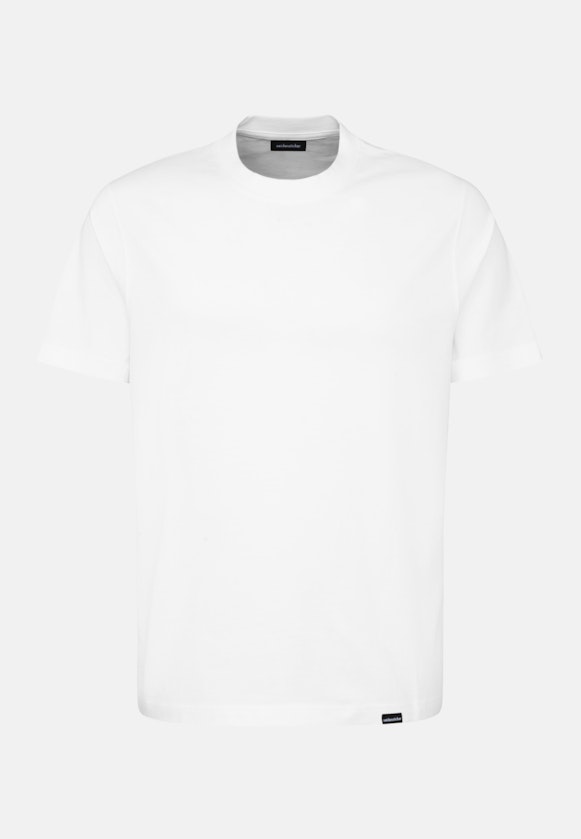 Rundhals T-Shirt Regular in White |  Seidensticker Onlineshop