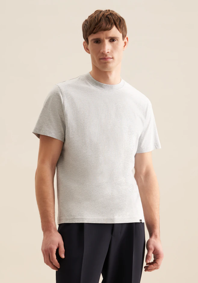 T-Shirt Uni in Grau | Seidensticker Onlineshop