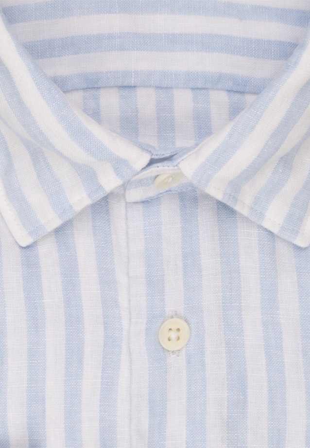 Regular Casual Hemd Streifen in Hellblau |  Seidensticker Onlineshop