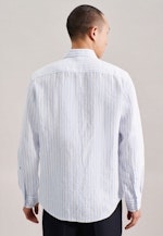 Regular Casual Hemd Streifen in Hellblau |  Seidensticker Onlineshop