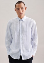 Regular Casual Hemd Streifen in Hellblau |  Seidensticker Onlineshop