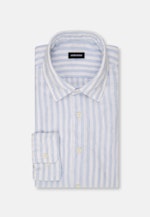 Regular Casual Hemd Streifen in Hellblau |  Seidensticker Onlineshop