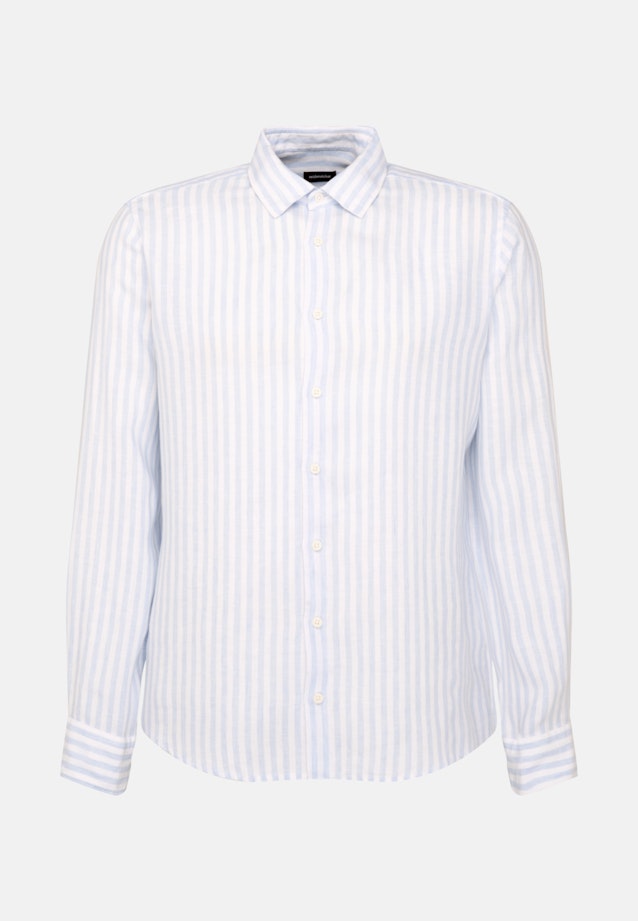 Regular Casual Hemd Streifen in Hellblau |  Seidensticker Onlineshop
