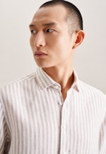 Regular Business Hemd Streifen in Braun |  Seidensticker Onlineshop