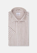 Regular Business Hemd Streifen in Braun |  Seidensticker Onlineshop