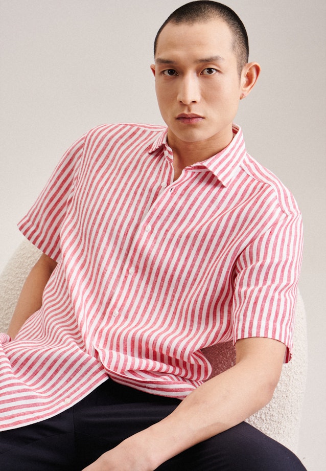 Regular Chemise d'affaires rayures in Rouge |  Seidensticker Onlineshop