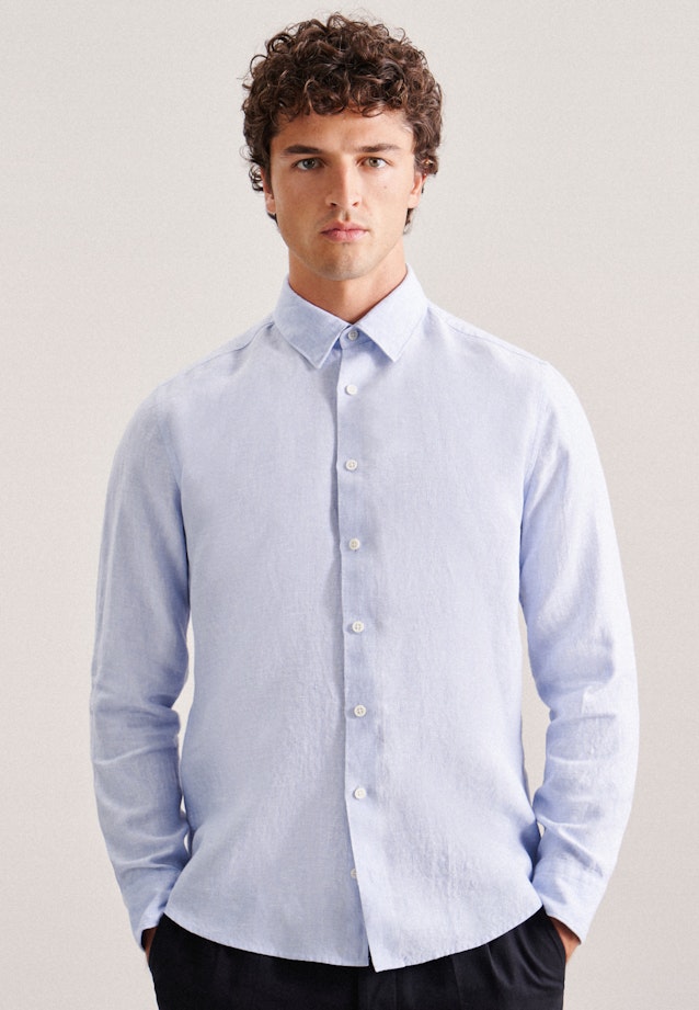 Regular Casual shirt Uni in Light Blue |  Seidensticker Onlineshop