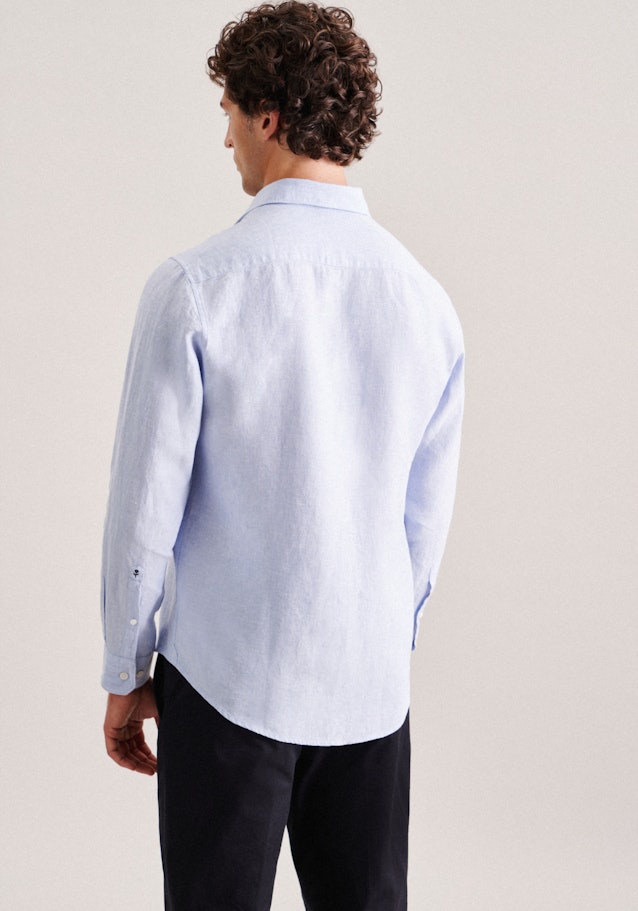 Casual Shirt in Regular with Kent-Collar in Light Blue | Seidensticker Onlineshop