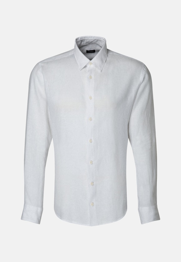 Regular Casual shirt Uni in White |  Seidensticker Onlineshop