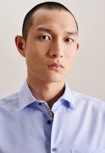 Regular Chemise d'affaires Uni in Bleu Clair |  Seidensticker Onlineshop