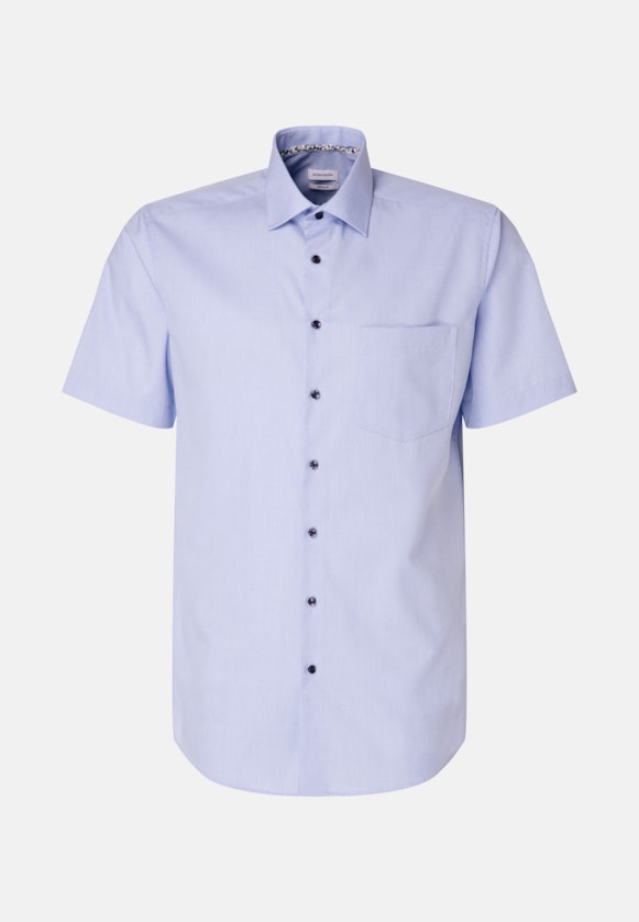 Regular Chemise d'affaires Uni in Bleu Clair |  Seidensticker Onlineshop