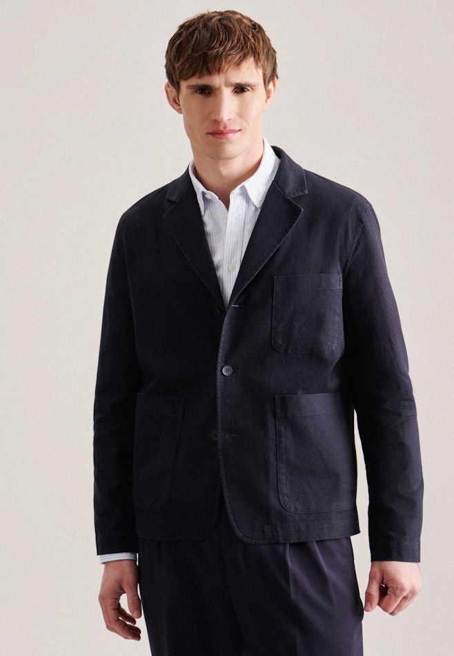 Collar Blazer in Dark Blue | Seidensticker online shop