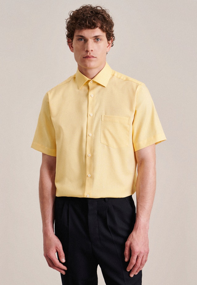 Regular Business Hemd Uni in Gelb |  Seidensticker Onlineshop