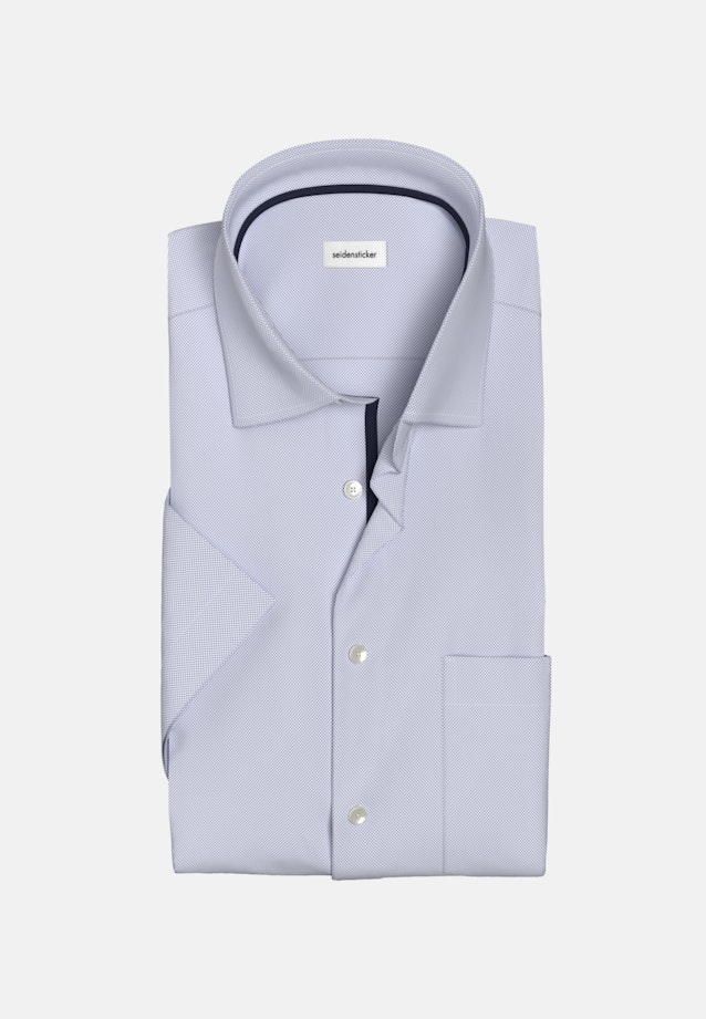 Non-iron Structure Short sleeve Business Shirt in Regular with Kent-Collar in Light Blue |  Seidensticker Onlineshop