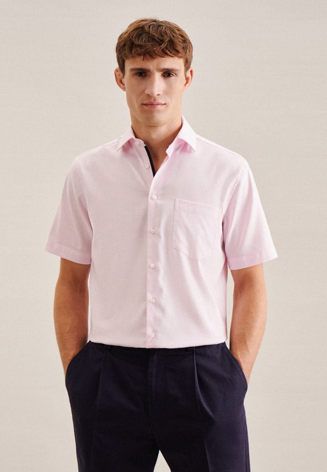 Regular Business shirt Uni in Pink |  Seidensticker Onlineshop