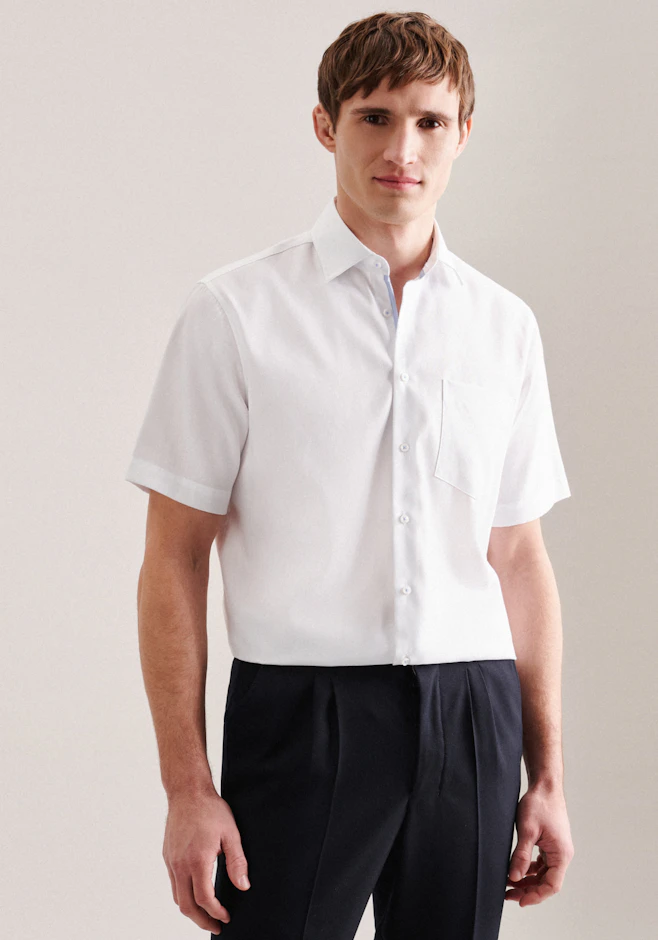Regular Business Hemd Uni in Weiß | Seidensticker Onlineshop