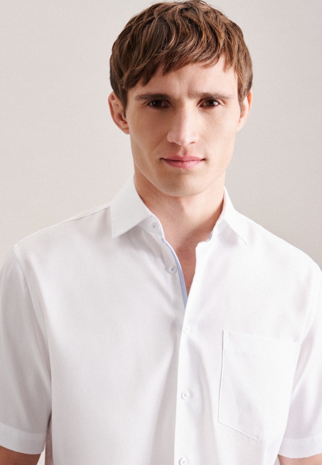 Regular Business Hemd Uni in Weiß |  Seidensticker Onlineshop