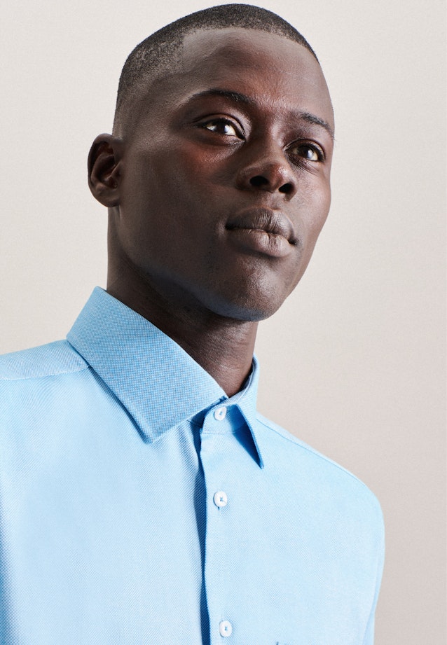 Regular Business shirt Uni in Turquoise |  Seidensticker Onlineshop